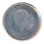 Italië 1 Lira 1863-M (Fraai-), Ophalen of Verzenden, Italië, Losse munt, Zilver