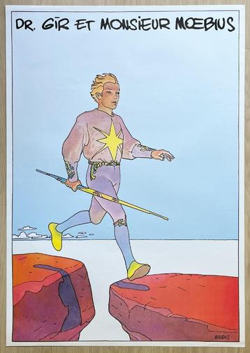 Moebius expositie poster (v2) Italië 1984 - 100x70cm  Bijzon beschikbaar voor biedingen
