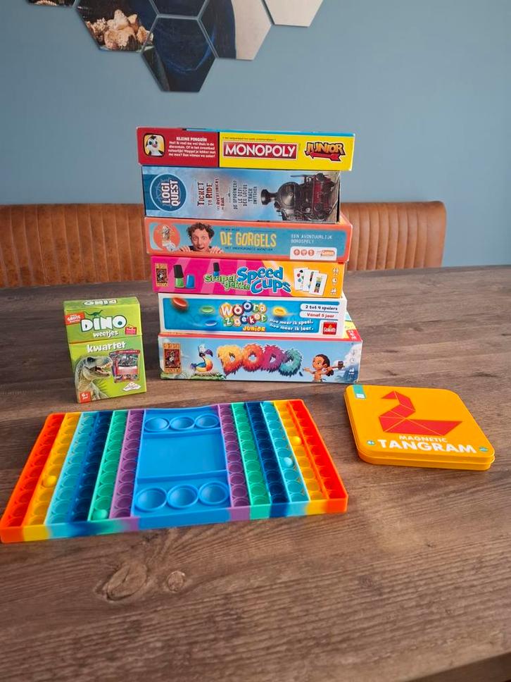 Spelletjespakket, Hobby en Vrije tijd, Gezelschapsspellen | Bordspellen, Ophalen of Verzenden