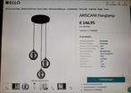 Hanglamp Lamp Ariscani met 2 glazen lampenkappen, Ophalen, Zo goed als nieuw, Glas, 75 cm of meer