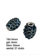 Bohemian/Kashmiri Kralen - Blauw/Rood, Hobby en Vrije tijd, Ophalen of Verzenden