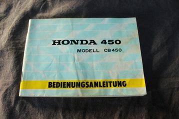 Honda CB450 1968 motorrad bedienungs anleitung CB450 twin beschikbaar voor biedingen