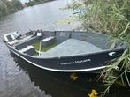 Aluminium Visboot 5 mtr met trailer en 20 pk motor, 10 tot 30 pk, Gebruikt, Aluminium, Ophalen of Verzenden