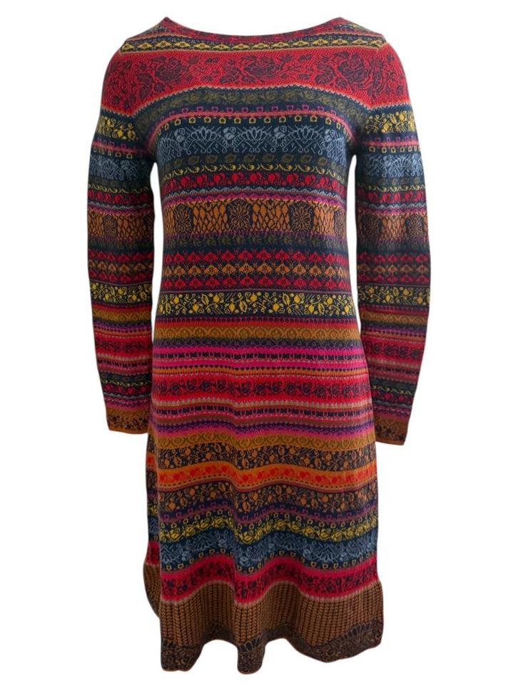 Ivko jurk M, Kleding | Dames, Jurken, Zo goed als nieuw, Beige, Onder de knie, Ophalen of Verzenden