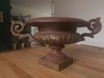 Antieke Gietijzeren Vaas met oren, Antiek en Kunst, Curiosa en Brocante, Ophalen