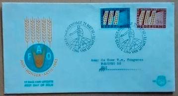 FDC E55 Europazegels 1963 NL beschreven
 beschikbaar voor biedingen