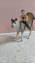Schleich Elfje met Wolf Fantasie Figuur, Ophalen of Verzenden, Zo goed als nieuw