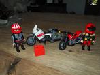Playmobil 2x motor met poppetjes, Complete set, Ophalen of Verzenden, Zo goed als nieuw