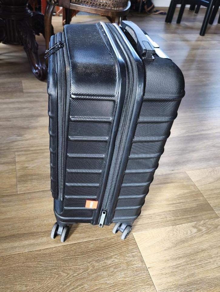 Kleine rolkoffer ABS (HEMA), Sieraden, Tassen en Uiterlijk, Koffers, Zo goed als nieuw, Hard kunststof, 50 tot 60 cm, 35 tot 45 cm