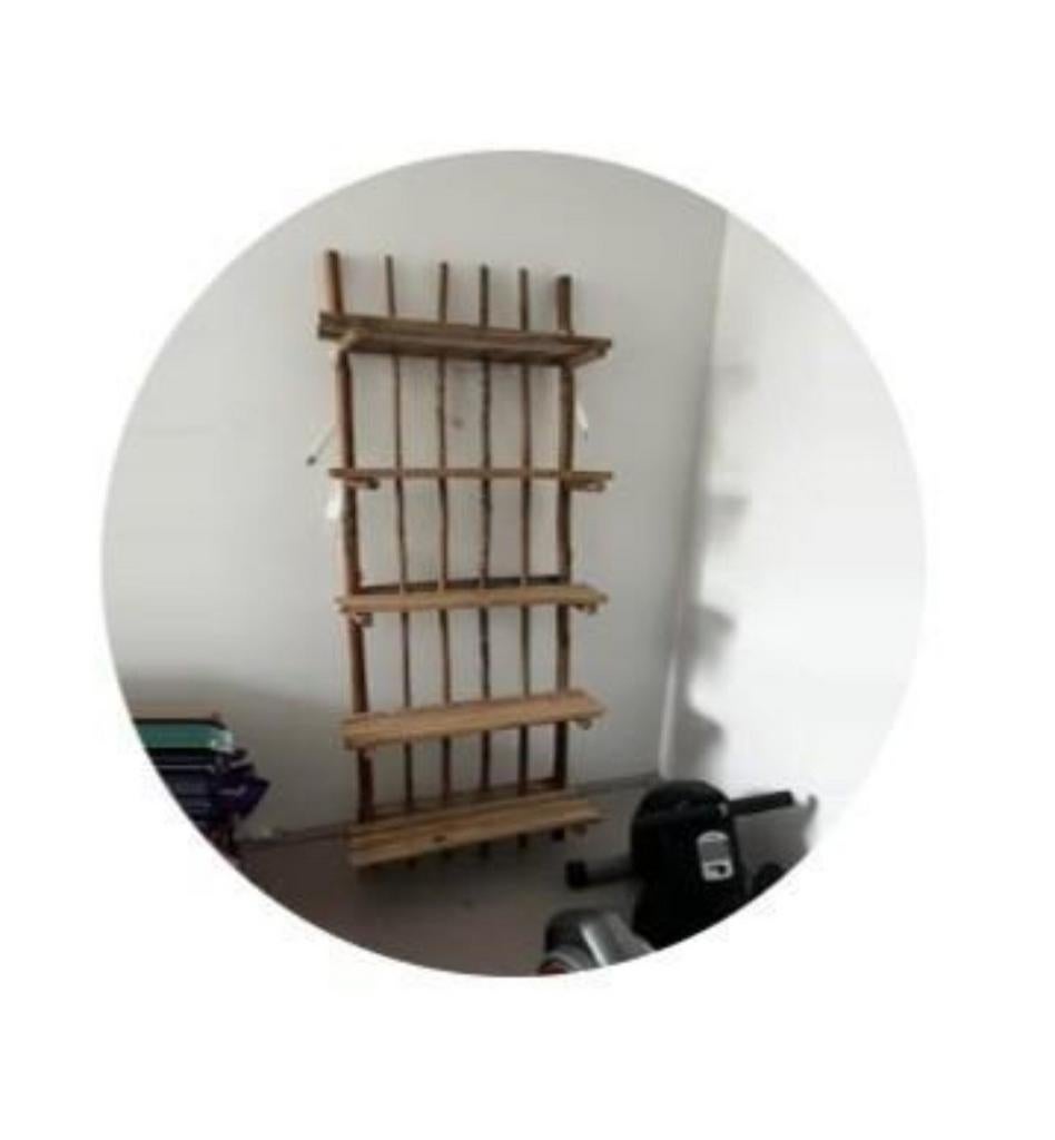 Groot handmade wandrek, Ophalen