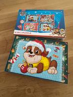 Zo goed als nieuw kerst Paw Patrol puzzel 4 in 1, Ophalen of Verzenden, 10 tot 50 stukjes, Zo goed als nieuw, 2 tot 4 jaar