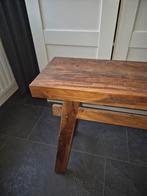 Houten bankje, 100 tot 150 cm, Zo goed als nieuw, Minder dan 50 cm, Rechthoekig
