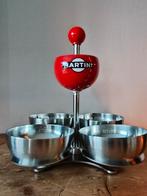 Vintage Martini Serveerset rood chroom, Ophalen, Gebruikt, Overige typen