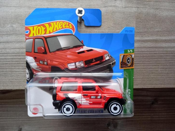 Mitsubishi Pajero Evolution Hotwheels, Hobby en Vrije tijd, Modelauto's | Overige schalen, Nieuw, Auto, Ophalen