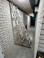 Dirks Ladder uitschuifbaar, Doe-het-zelf en Verbouw, Ladders en Trappen, Gebruikt, Ophalen of Verzenden, Ladder, Opvouwbaar of Inschuifbaar