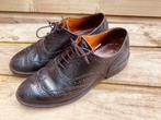 Van Bommel zwart leren brogues maat 8/42 G, Kleding | Heren, Schoenen, Zwart, Ophalen of Verzenden, Gedragen, Veterschoenen