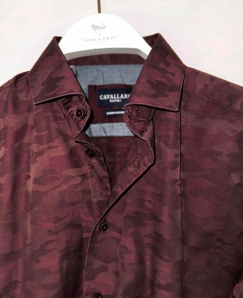 Cavallaro overhemd, Kleding | Heren, Overhemden, Zo goed als nieuw, Halswijdte 39/40 (M), Rood, Ophalen of Verzenden