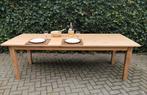 Grote teak tafel / eettafel 246 cm, Ophalen, Klassiek teak, Gebruikt, Teakhout