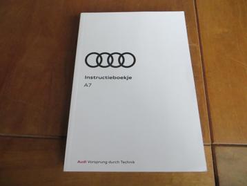 Instructieboek Audi A7 2023 incl. media / navigatie 2023 beschikbaar voor biedingen