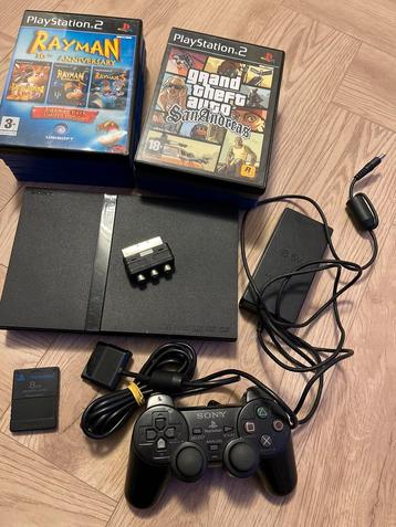Playstation 2 met spellen + controller beschikbaar voor biedingen