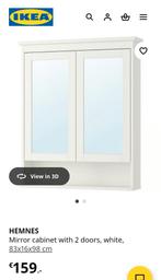 Ikea Hemnes Spiegelkast - Badkameropberger, Minder dan 25 cm, Minder dan 100 cm, Gebruikt, Spiegelkast
