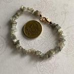 Vintage style armbandje edelsteen Grijze Maansteen NIEUW, Ophalen of Verzenden, Nieuw, Grijs, Met edelsteen