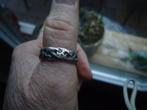mooie echt zilveren ring massieve edelsmid ring mt 19,25, Ophalen of Verzenden, Zo goed als nieuw, Zilver, Dame of Heer