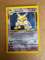 Pokemon Alakazam Holo NL - 1/102 Base., Ophalen of Verzenden, Gebruikt, Losse kaart