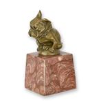 Bronzen car mascotte bulldog, Antiek en Kunst, Kunst | Beelden en Houtsnijwerken, Ophalen