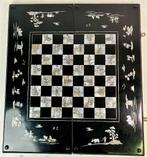 Chinees antiek backgammon- en schaakbord parelmoer inlegwerk, Ophalen of Verzenden