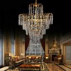 Exclusieve Vintage Designer Kroonluchter Hanglamp. 4 Lampen, Huis en Inrichting, Lampen | Kroonluchters, Ophalen of Verzenden