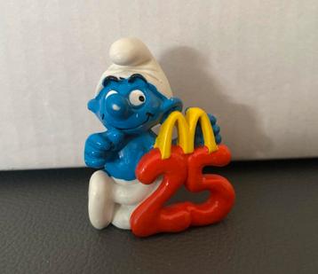 Vintage Smurf McDonald's 25 jaar figuur. beschikbaar voor biedingen