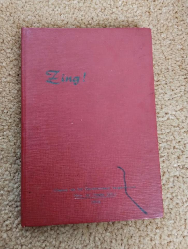 Zing! Liedboekje Jeugdorganisaties 1954, Antiek en Kunst, Antiek | Boeken en Bijbels, Ophalen