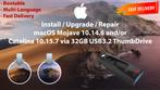 Installeer macOS Mojave 10.14.6 of Catalina 10.15.7 via USB, Computers en Software, Besturingssoftware, Nieuw, MacOS, Ophalen of Verzenden