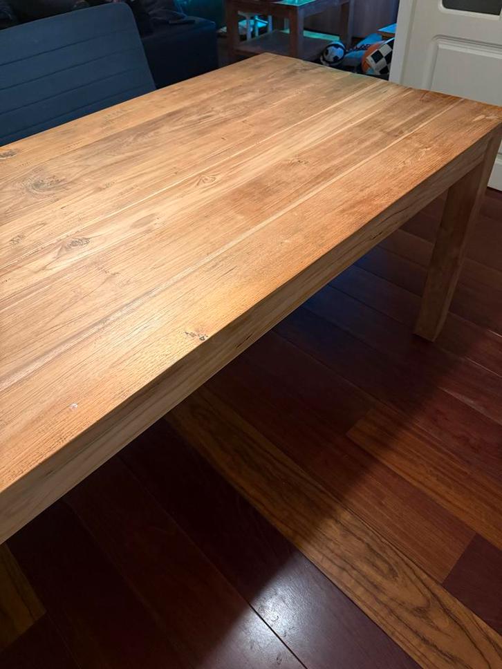 Houten Eettafel, Tuin en Terras, Tuintafels, Gebruikt, Rechthoekig, Hout, Ophalen