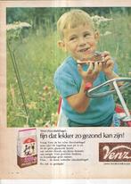 Retro reclame 1965 Venz hagelslag jongetje zo gezond, Ophalen of Verzenden, Huis en Inrichting