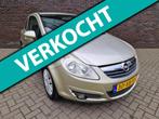 Opel Corsa 1.4-16V Enjoy airco cruise control trekhaak APK, Auto's, Opel, Stof, Gebruikt, 4 cilinders, Beige