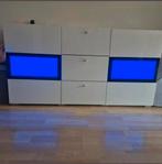 Hoogglans witte TV kast - 132x70x38 cm, Ophalen