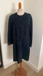 Donkerblauwe suède jas van Max Mara, mt M, Verzenden, Maat 38/40 (M), Blauw