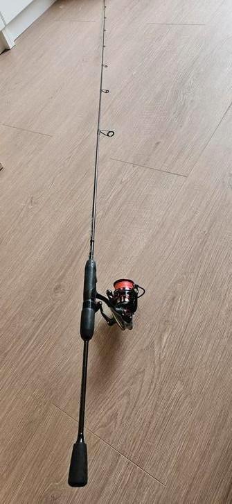 Solidz spro hengel met abu SX20 molen., Watersport en Boten, Hengelsport | Roofvissen, Gebruikt, Ophalen