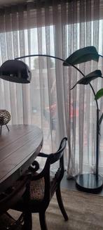 rvs booglamp met marmeren poot, Ophalen, Gebruikt
