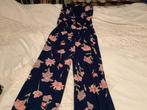 Mooie gebloemde jumpsuit maat L, Ophalen of Verzenden, Zo goed als nieuw, Maat 42/44 (L), Blauw