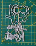 Snijmal tekst Fijne Kerst, Ophalen of Verzenden, Zo goed als nieuw, Kerst, Pons of Mal