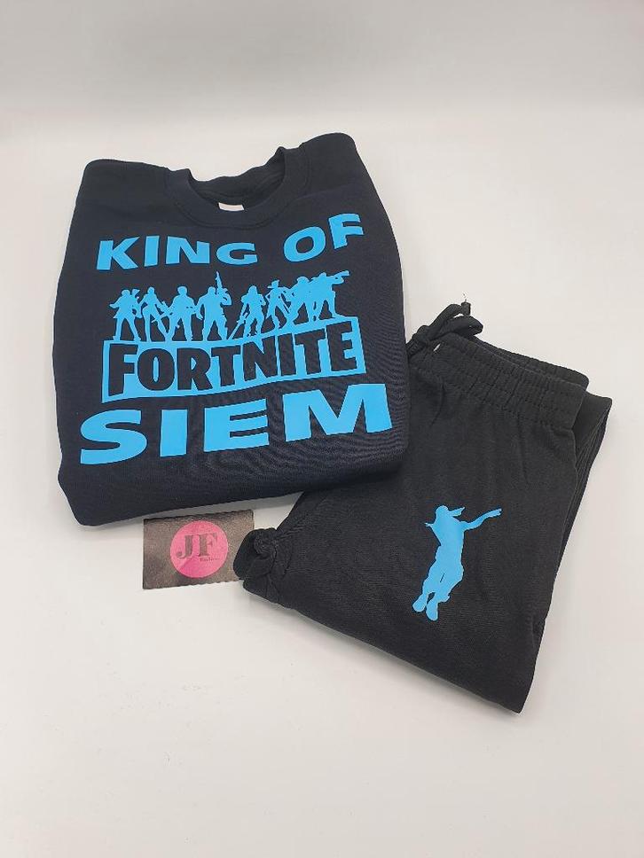 Fortnite pakken met je eigen naam in maat 110, Kinderen en Baby's, Kinderkleding | Maat 110, Nieuw, Jongen of Meisje, Broek, Ophalen of Verzenden