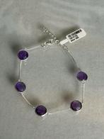 Amethist armband facet geslepen (925), Paars, Nieuw, Met edelsteen, Zilver