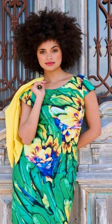 SMASHED LEMON multicolor retro jurk Elise-42🌼NIEUW beschikbaar voor biedingen
