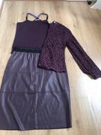 Anna 3-delig setje paars donkerpaars 44 rok top kant kanten, Kleding | Dames, Kostuum of Pak, Anna van Toor, Paars, Maat 42/44 (L)