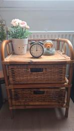 Rieten Nachtkastje met Lades, Ophalen