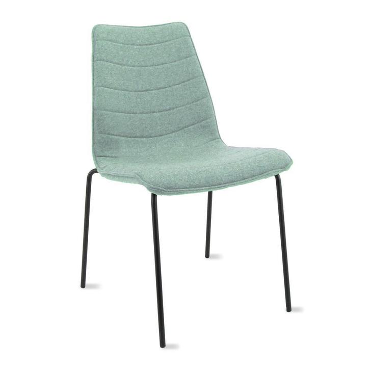 MN Wolvilt Vierpoot Vergaderstoel, Huis en Inrichting, Stoelen, Nieuw, Eén, Metaal, Stof, Overige kleuren, Ophalen of Verzenden