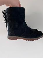 UGG suede laarzen mey rits en strikjes maat 33, UGG, Zwart, Ophalen of Verzenden, Zo goed als nieuw